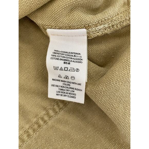 Free People Khaki Tan Cargo Denim Mini Skirt Sz 27 Y2K Grunge Distressed - Picture 7 of 10